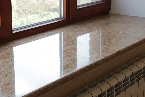 Подоконники и отливы из мрамора